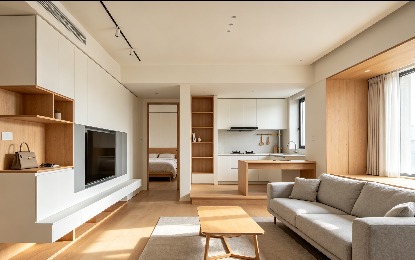 迈格伦全屋定制望京西园四区89㎡两室一厅现代简约风格案例