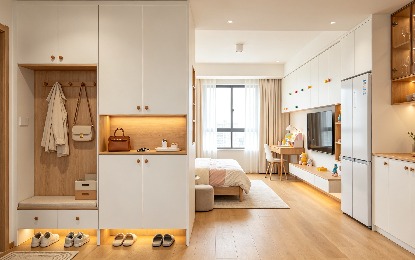 迈格伦全屋定制丽泽景园95㎡两室两厅北欧风格案例